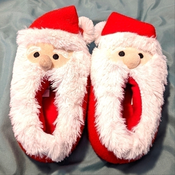 𝅺2t/3/t Kids Santa Slippers - Picture 1 of 2